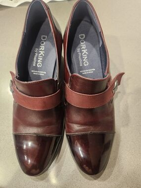 Women's Burgundy Moccasin Loafers made in Spain